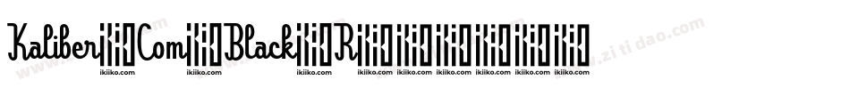 Kaliber Com Black R字体转换